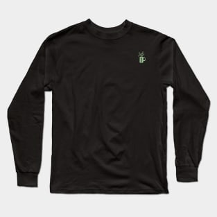 Plant2 Green - Pocket Size Image Long Sleeve T-Shirt